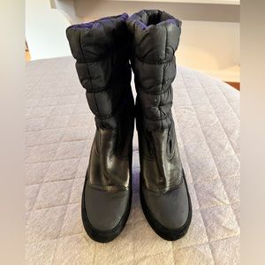 ASH Sz EU 39 US 8.5 Black Leather Suede Heeled Ankle Boots Originally $325